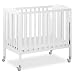 Dream On Me 3 in 1 Portable Folding Stationary Side Crib, White