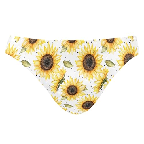 Sunflower Flower Swim Briefs for Men Swimsuit Bikini Swimwear XXXL B0404517