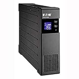 Eaton Onduleur Ellipse Pro 1600 FR - Line Interactive UPS - Puissance 1600VA (8 Prises FR) - Régulation Tension (AVR) - UPS avec Afficheur et Interface USB (Cable USB Inclus) - Noir (ELP1600FR)
