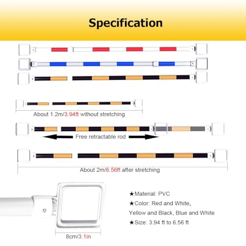 Barrière de signalisation routière extensible pour sécuriser vos zones - 3