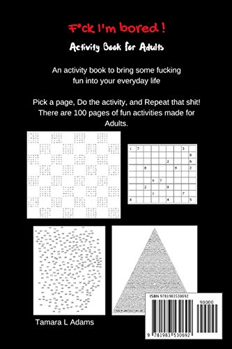 F*Ck I'm Bored! Activity Book For Adults #TOP1