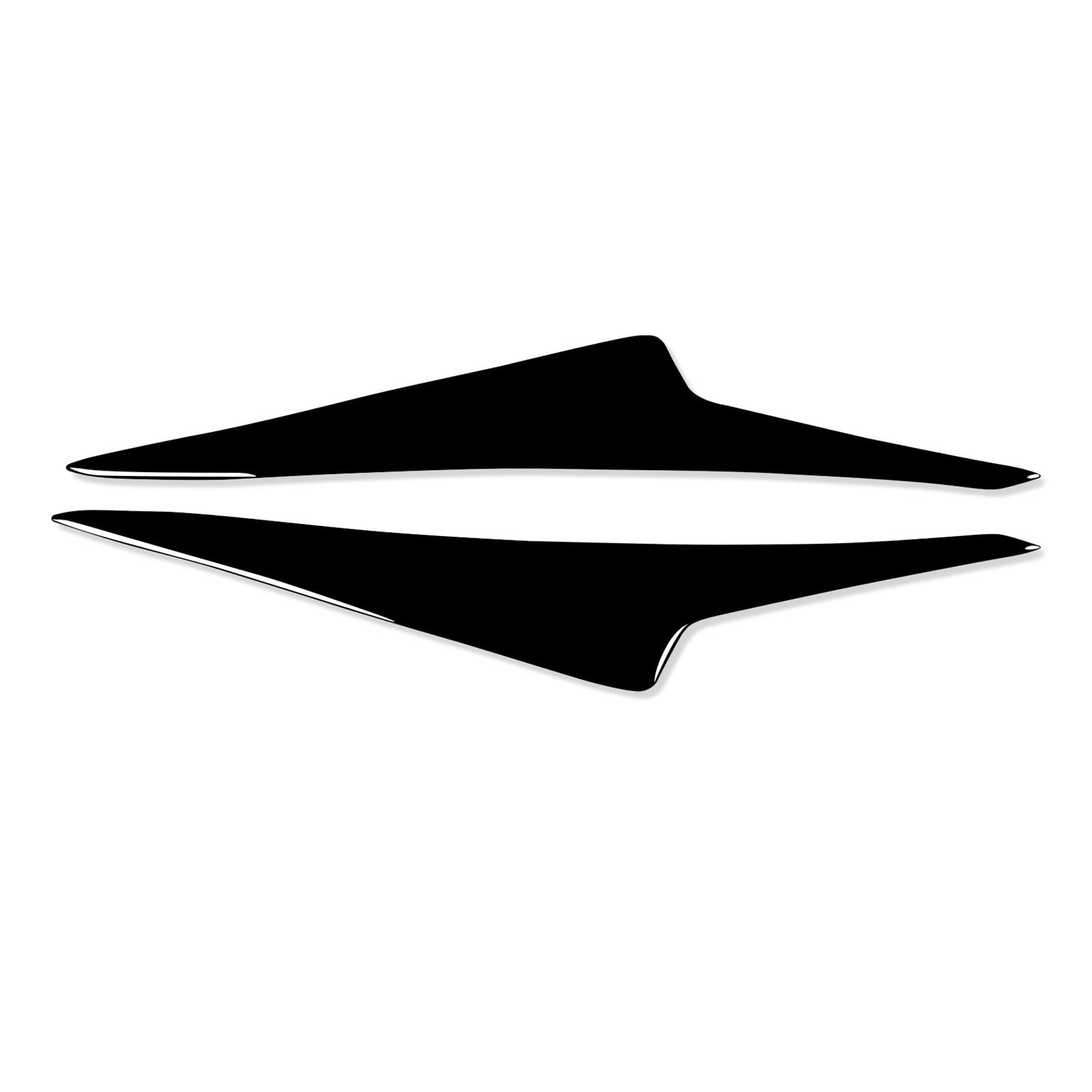 per Mazda Angkesaila 2014 2015 2016 2 Pezzi Nero Lucido Sopracciglia Palpebre fari Anteriori Kit carrozzeria Tuning Palpebre fari