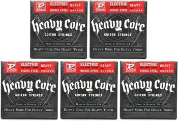 Dunlop DHCN1048 Heavy Core NPS Electric Strings - .010-.048-5 Pack
