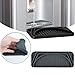 ZAAWUUT Upgraded Refrigerator Drip Catcher Tray,Fridge Water Dispenser Drip Tray Prevents Water Spots and Spills,Mini Non-slip Silicone Dispenser Drip Collector (Gray, Rectangle)