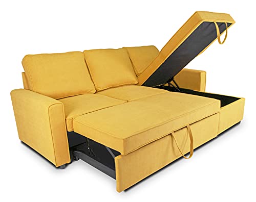 SAMIRA Divano letto angolare con contenitore