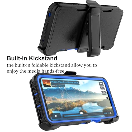 Coque Moto G Play 2024 4G robuste抗震防尘保护壳带背夹 - 6