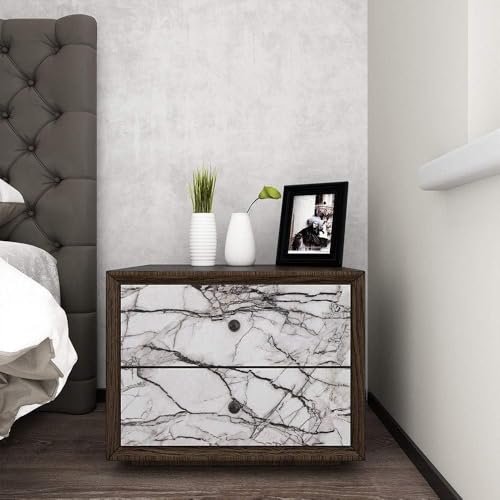 Image of WALLMATE Marble Wallpaper Self Adheisve Marble Wallpaper Waterproof Countertop Furniture Kitchen Marble Sticker (Rosso Crema, 12x96 Inch)