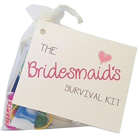 The Bridesmaid Novelty Survival Kit. Wedding gift for the bridesmaid. Keepsake wedding favour Cover