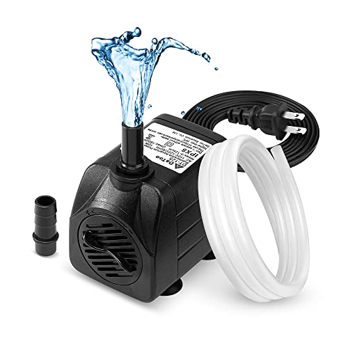 Image of DaToo 160GPH 10W Submersible Water Pump Fountain Pump Ultra Quiet For Aquariums Fish Tank Pond Fountain Statuary Water Feature Hydroponics