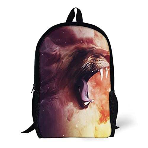 Sac à dos 17 pouces imprimé 3D unisexe pour école et loisirs - 5
