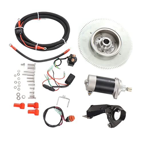 Alomejor Motor de popa de partida elétrico modificado para motor de arranque T30 2 tempos 30HP