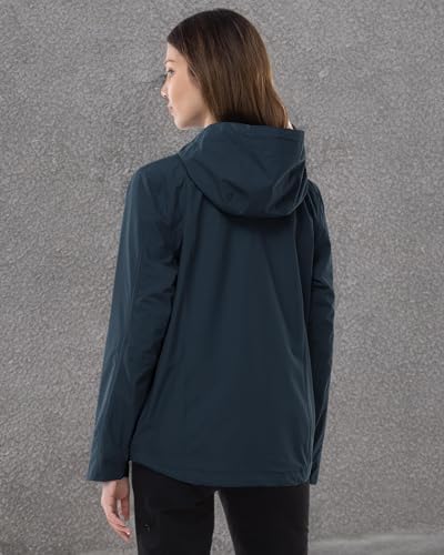Image of Outdoor Ventures Packable Rain Jacket Women Waterproof Raincoat with Hood