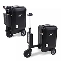GHSY 20\" Ride-On Smart Luggage, Electric Carry-On Suitcase with Removable Battery, 13km Range, 150kg Load, 200W Motor for Adults & Teens (Airline Compliant)