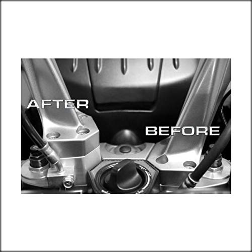 Blackpath - Fits 2008-2021 Kawasaki 1400Gtr 2" Handlebar Risers Concours 14 Zg1400 Motorcycle Handlebar Spacer Kit (Silver) T6 Billet #TOP3