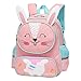 Zainetto Asilo Bambino, Zaino per Bambini Zaini Scuola Materna Bambina Borse Scuola Adorabili Animali per Bimbo Bimba 2-5 anni(Coniglio)