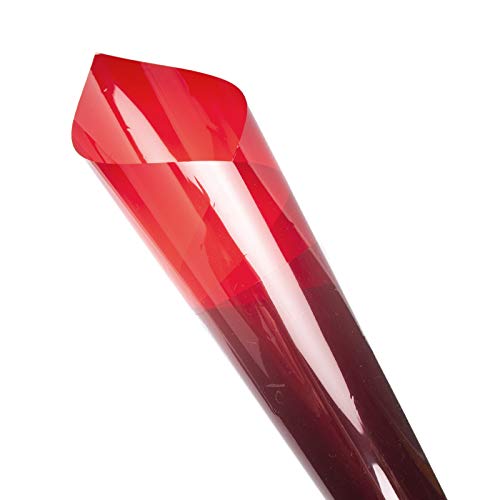 40x50cm Filtre de Gel en Couleur, Filtre Transparent, Correction d'Eclairage pour Studio Vidéo, Gelatine Photo Filtres Gels Coloré Rouge pour Redhead Light 800W CTO CTB