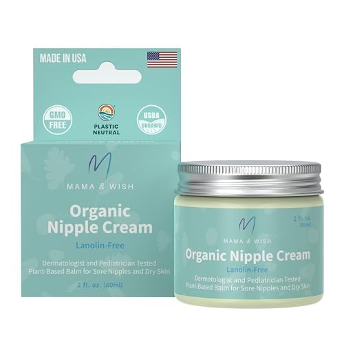 Mama & Wish Organic Nipple Cream, Sitz Bath Tablets 1 Pack