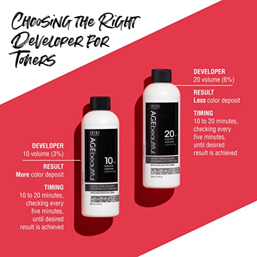Agebeautiful 20 Volume Gentle Creme Hair Developer | For Permanent Hair Color Dyes, Toners, Lighteners | Professional Salon Coloring | Long Lasting Color | 16 Fl Oz #TOP3