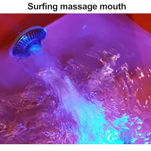 Spa de pies acrílico con masaje y luz colorida miniatura 4