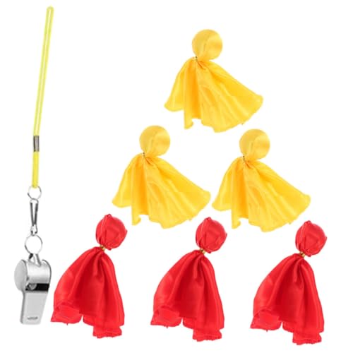 Hohopeti Soccer Sports Penalty Flags Set Football Referee Kit Tossing Flags for American Football Games