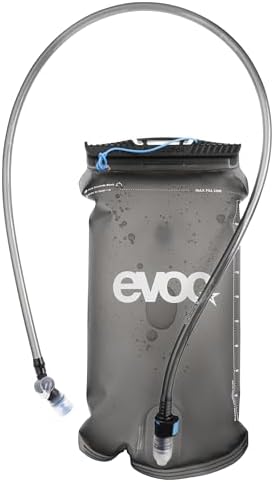 EVOC Hydration Bladder 2 Bolsa de hidratación (Bolsa de hidratación estanca con Tubo Flexible y válvula de mordida, fácil de Limpiar, Volumen: 2 l), Gris carbón