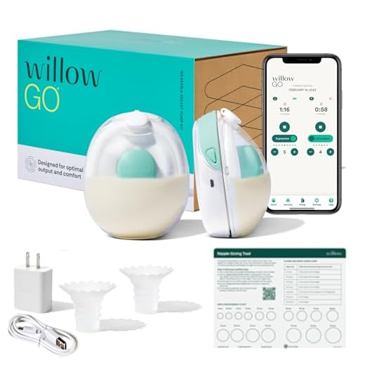Willow Go - Hands Free Breast Pump - Wearable Breastfeeding Pump - Portable, Electric, Cordless, & 9 Levels of Hospital Grade Suction Strength - Postpartum Essentials - Double Breast Pump