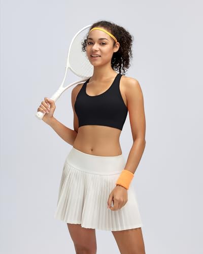 Image of RUNNING GIRL Sports Bras for Women,Seamless Strappy Sports Bra High Support Crisscross Back with Removable Pads