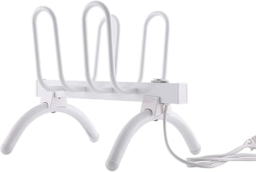 Sèche-chaussures électrique, thermostat intelligent domestique à 45-55 degrés, sèche-chaussures électrique, sèche-bottes portable, sèche-chaussures avec 4 crochets, faible consommation d'énergie