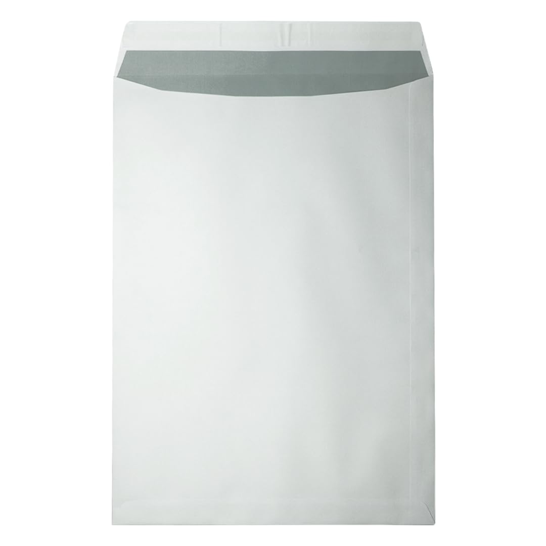 DULA EB4 Umschläge, Akte Umschlag, 262 x 371 mm, 250 Stück, Selbstklebend mit Klebestreifen, 120 g/m²