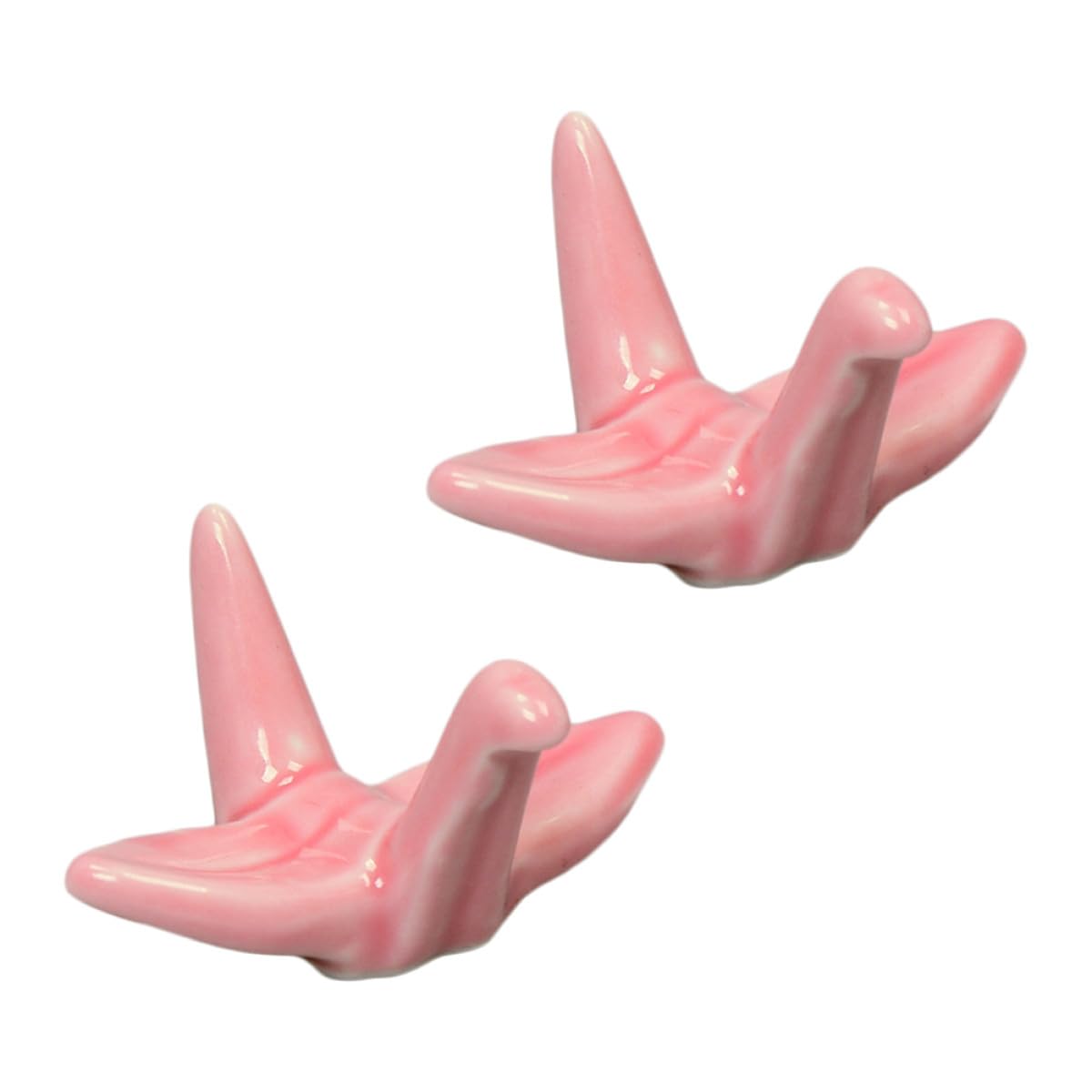 Porte-baguettes céramique rose pour décoration de table
