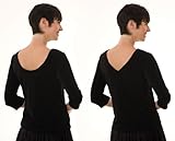 Collections Etc Women's Reversible Scoop & V Neckline Cotton Top