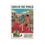JOIBKD POSTER Daft Punk Around The World Music Album Cover Posters Canvas Wall Art Poster Decorative Bedroom Modern Home Print Picture Artworks Posters 12x18inch(30x45cm)