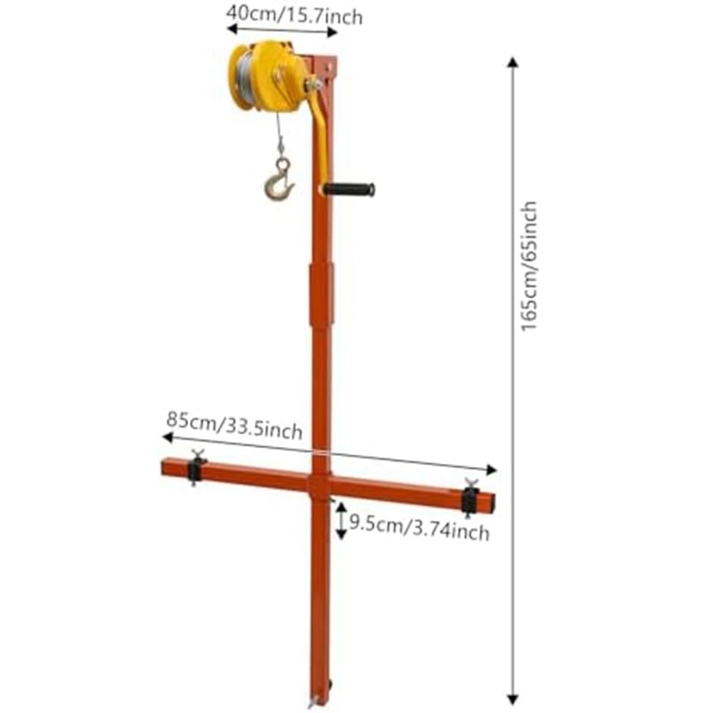 Manuelle Seilwinde Klimaanlage Lift, Outdoor-AC-Installationswerkzeug mit Verriegelungshalterung für einfache und sichere Einheiteneinrichtung, robustes Design für den Heimgebrauch