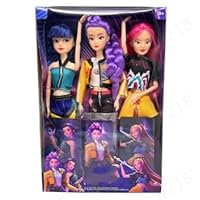Générique Kpop Demon Hunters Figurine Bras Et Jambes Mobiles Figurine Dessin Animé Animé 30 Cm Figurines, Cadeaux pour Filles Adolescents Jouets à Collectionner Décorations pour Noël
