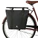 KHALISIA Fahrradtasche faltbar – Roll-Up Shopper – Einkaufstasche Fahrrad – mit Reißverschluss und viele Innenfächer – Fahrrad Gepäckträgertasche – für Uni, Reisen, Freizeit & Einkauf