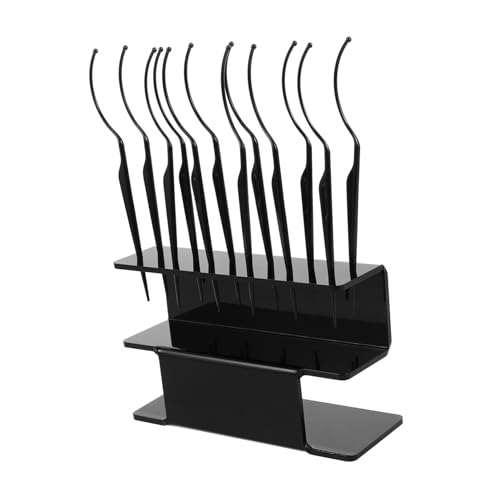 Cabilock organizador de pestañas postizas organizador de cosméticos soporte para las pestañas Black