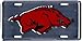 Arkansas Razorbacks Anodized License Plate