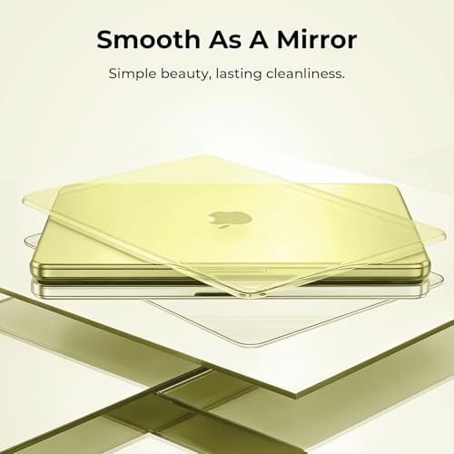 Image of EooCoo Case Compatible with MacBook Neo 13 inch 2026 Model A3404 with A18 Pro chip, Lightweight Hard Shell Scratch Resistant Protective Cover, Crystal Citrus