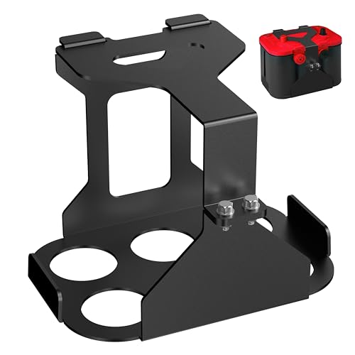 Universal Battery Box Tray Truck Battery Tray Battery Holder Battery Mount Bracket for Optima Group 34/78 Batteries