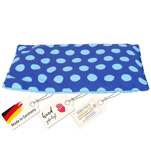 Asigo Kirschkernkissen für Mikrowelle & Backofen geeignet - Blau | Handgefertigt | Made in Germany | ca. 20 x 30cm | Gestreift & Gepunktet | OEKO-Tex Baumwolle | Körnerkissen Nacken Rücken Schulter Asigo Kirschkernkissen für Mikrowelle & Backofen geeignet - Blau | Handgefertigt | Made in Germany | ca. 20 x 30cm | Gestreift & Gepunktet | OEKO-Tex Baumwolle | Körnerkissen Nacken Rücken Schulter