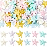 SUNNYCLUE 1 BOX 72PCS Starfish Cabochon Ocean Flatback Charms Resin Cute Mini Summer Ocean Sea Hawaii Star Cabochons for Jewelry Making Scrapbooking Embellishments Cellphone Case Craft DIY Decor