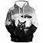 Funny Ufo Black Cat