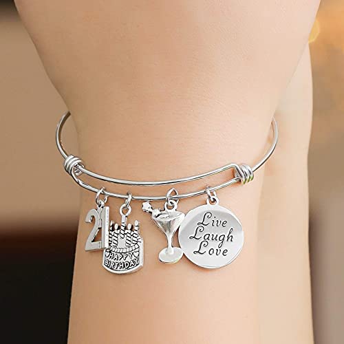 Image of Silver /14k Gold Plated Birthday Bracelet, Natural Healing Crystal Bracelet Gifts for Her Birthday for Daughter Granddaughter Friends Mom Grandma Sister