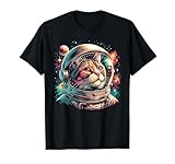 Galaxy Astronaut Cat Space T-Shirt