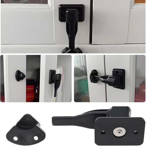 beejune 1 Stücke Wohnwagen Türhalter, Türschloss Wohnwagen, Wohnwagen, Fensterverschluss, Wohnwagen Schloss Tür, Drehriegel, Türhalter Türfeststeller, Für Wohnwagen, Boot Oder Möbel (Weiß)