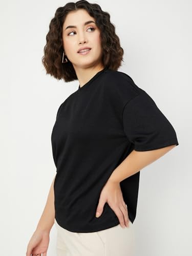 Image of Max Women's Solid Regular Fit T-Shirt