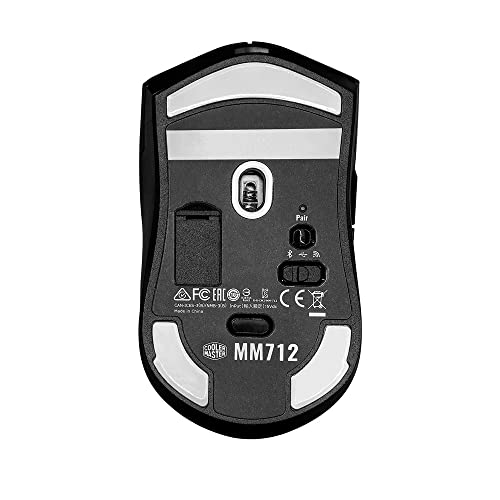 Cooler Master MM712 Negro Compatible con Cable/Inalámbrico Híbrido Ligero Juegos Mo - Imagen 6 de 9