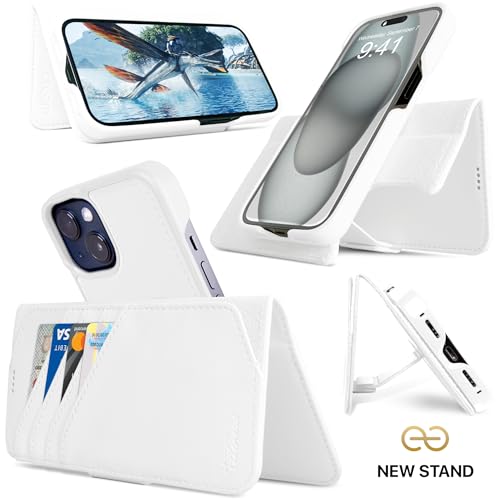 dreem Wallet Case for iPhone 15 Plus, Revolutionary Vert/Hor Phone Stand - Image 3