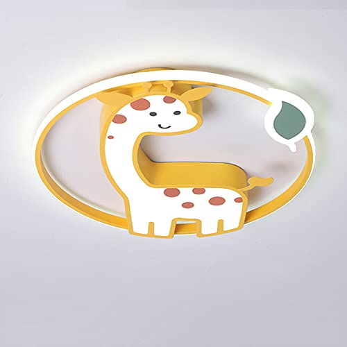 Lustre enfant girafe pour apaiser les nuits avec un plafonnier LED
