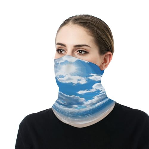 Máscara facial And White Cloud para clima frío, pasamontañas elástico tipo bufanda para cuello, a prueba de viento, banda para cabeza para hombre y mujer, para motocicleta, ciclismo, esquí y fiestas miniatura 7